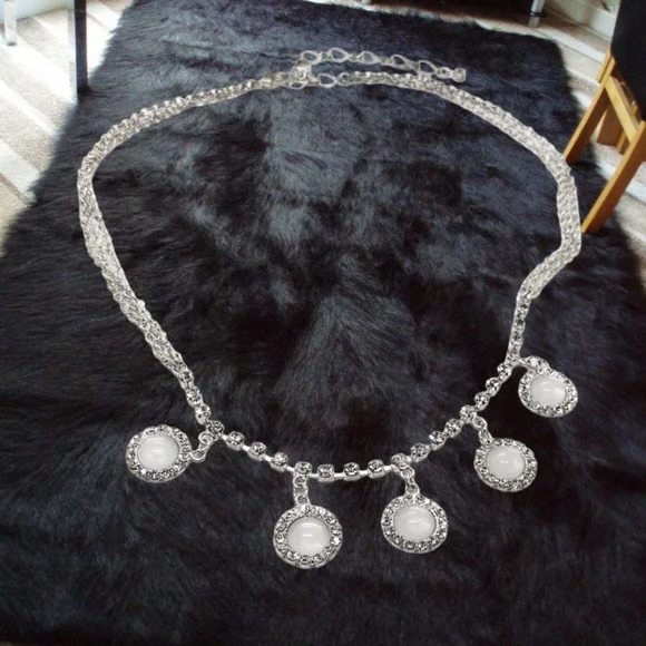 .🎄10/$20. ~Silver Tone Choker Necklace - Picture 4 of 6